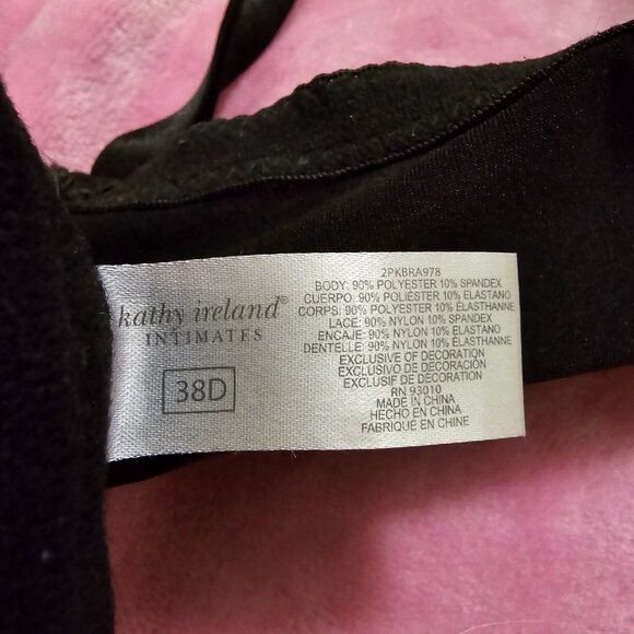 Black 38DD Kathy Ireland bra - Picture 3 of 3